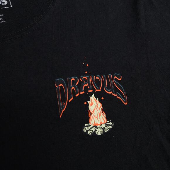 Dravus Casual Crew Neck Short Sleeve Graphic T Shirt Mens Size Small S Black - Picture 4 of 9
